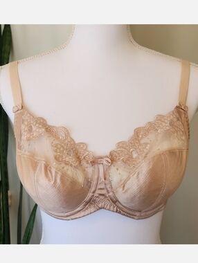 Fayreform Bra Lacy Underwire Champagne Color 34DD